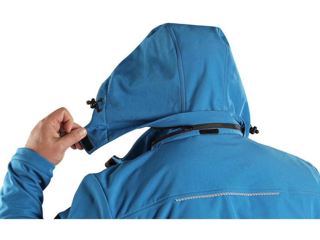 Bunda CXS STRETCH, pánská, softshell, středně modrá, vel. XL