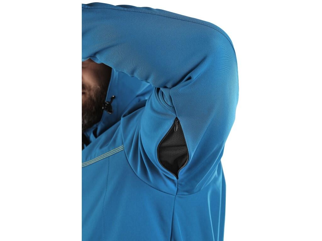 Bunda CXS STRETCH, pánská, softshell, středně modrá, vel. XL