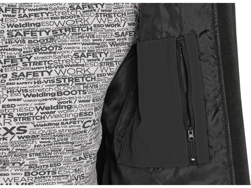 Bunda CXS STRETCH, pánska, softshell, čierna