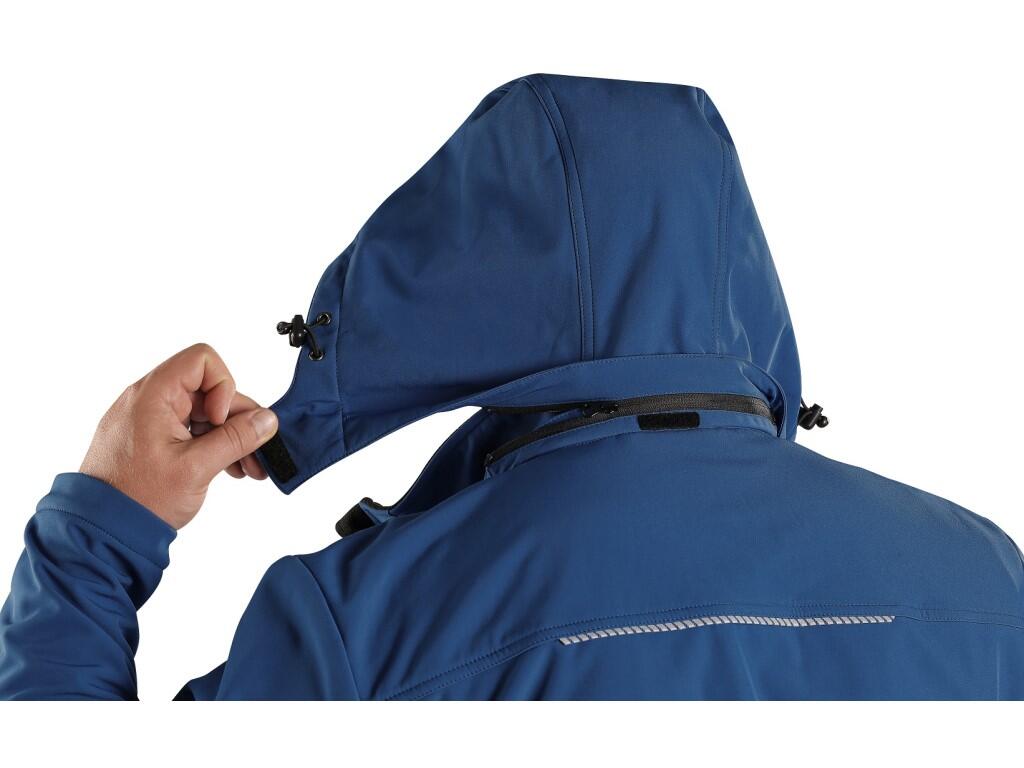 Bunda CXS STRETCH, pánska, softshell, tmavomodrá
