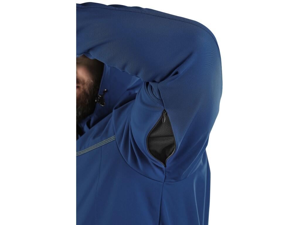 Bunda CXS STRETCH, pánska, softshell, tmavomodrá