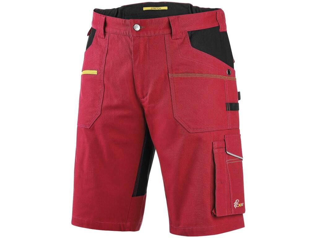 Kraťasy CXS STRETCH, pánské, červeno-černé, vel. 46