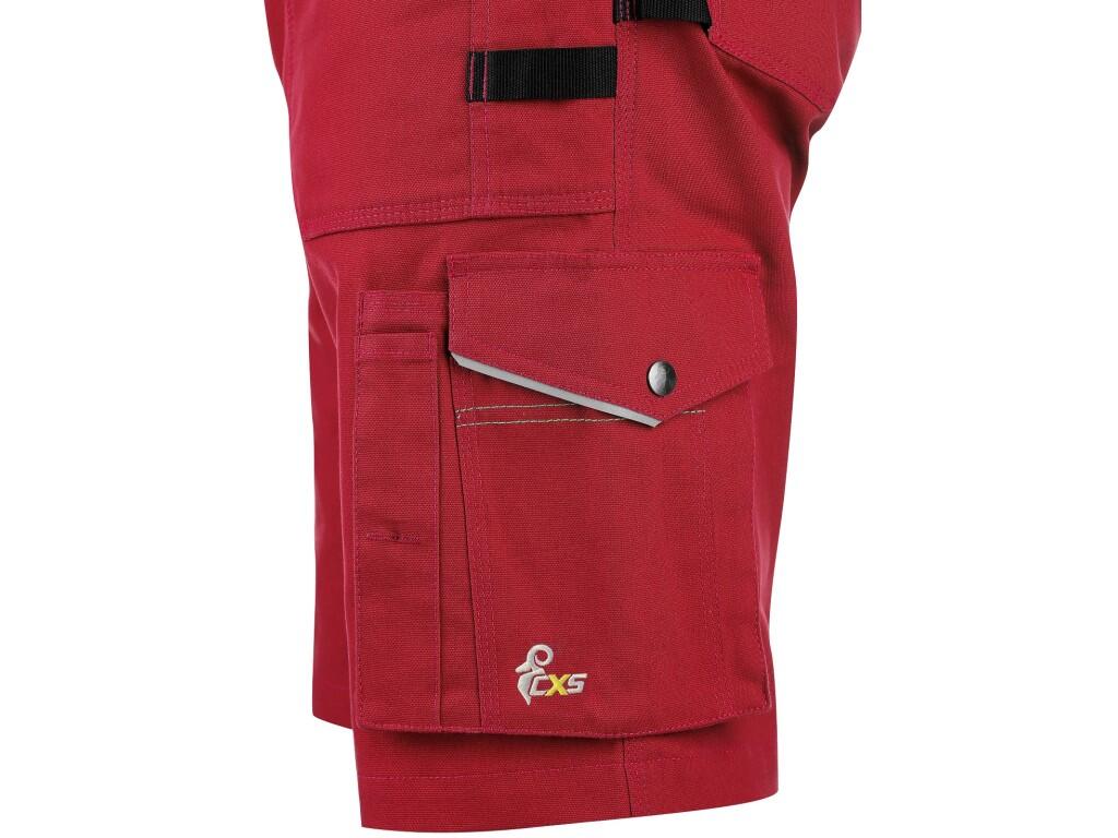 Kraťasy CXS STRETCH, pánské, červeno-černé, vel. 52