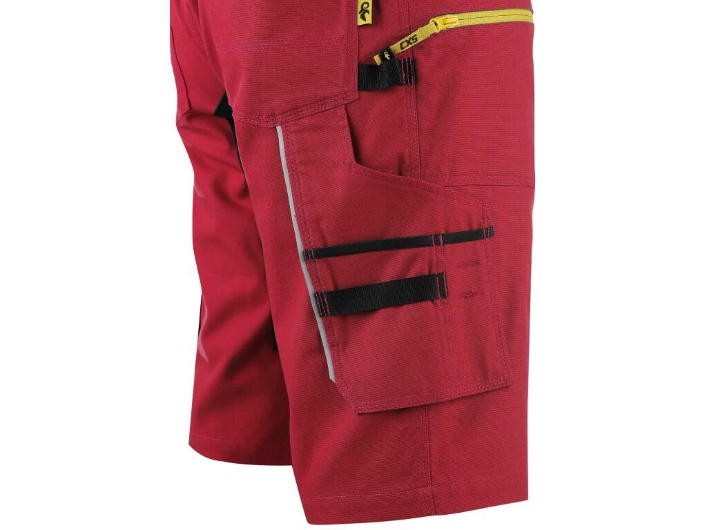 Kraťasy CXS STRETCH, pánské, červeno-černé, vel. 56