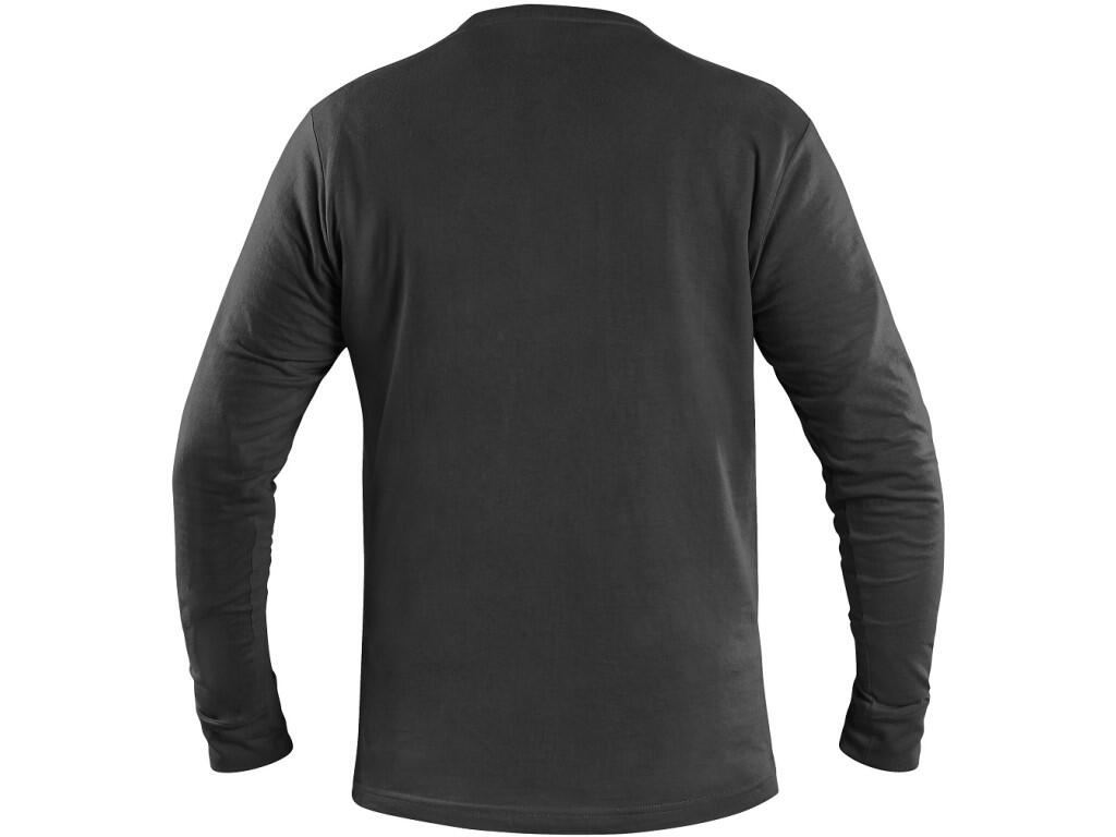 Tričko CXS PETR, dlouhý rukáv, černé, vel. 4XL