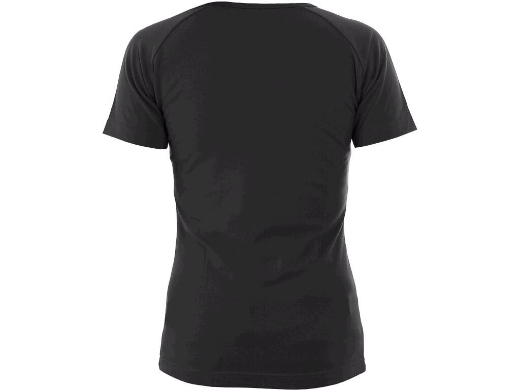 Tričko CXS ELLA, dámské, krátký rukáv, černá, vel. 3XL