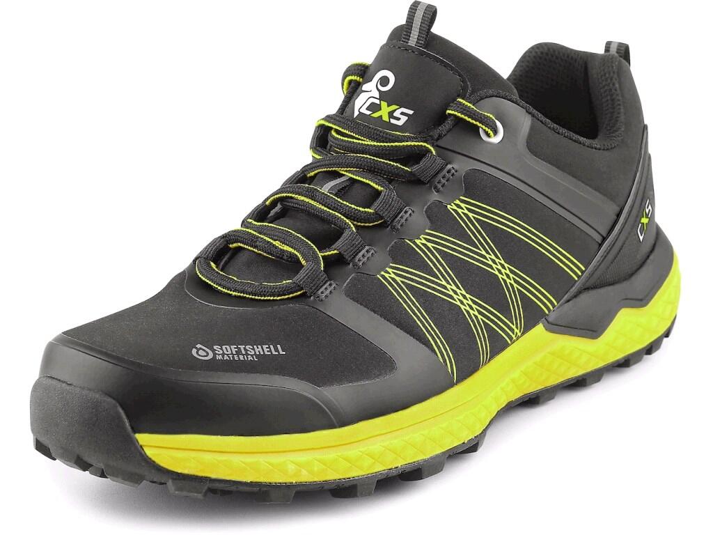 Obuv CXS SPORT, polobotka, černo-zelená, vel. 39
