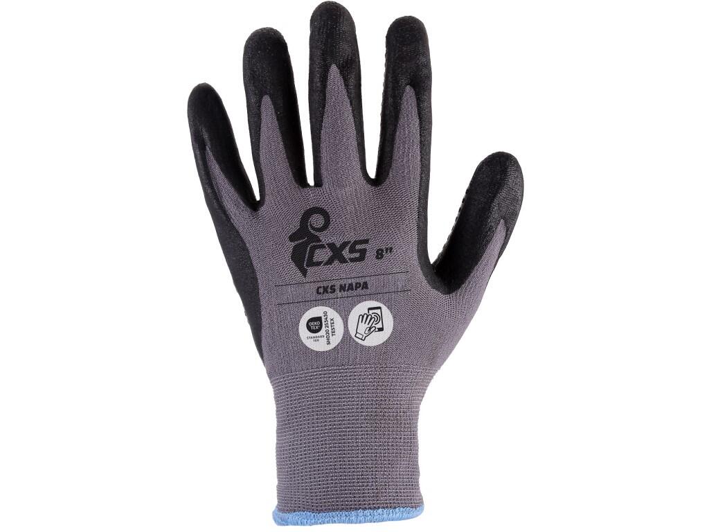 Rukavice CXS NAPA, máčané v nitrile, vel. 08