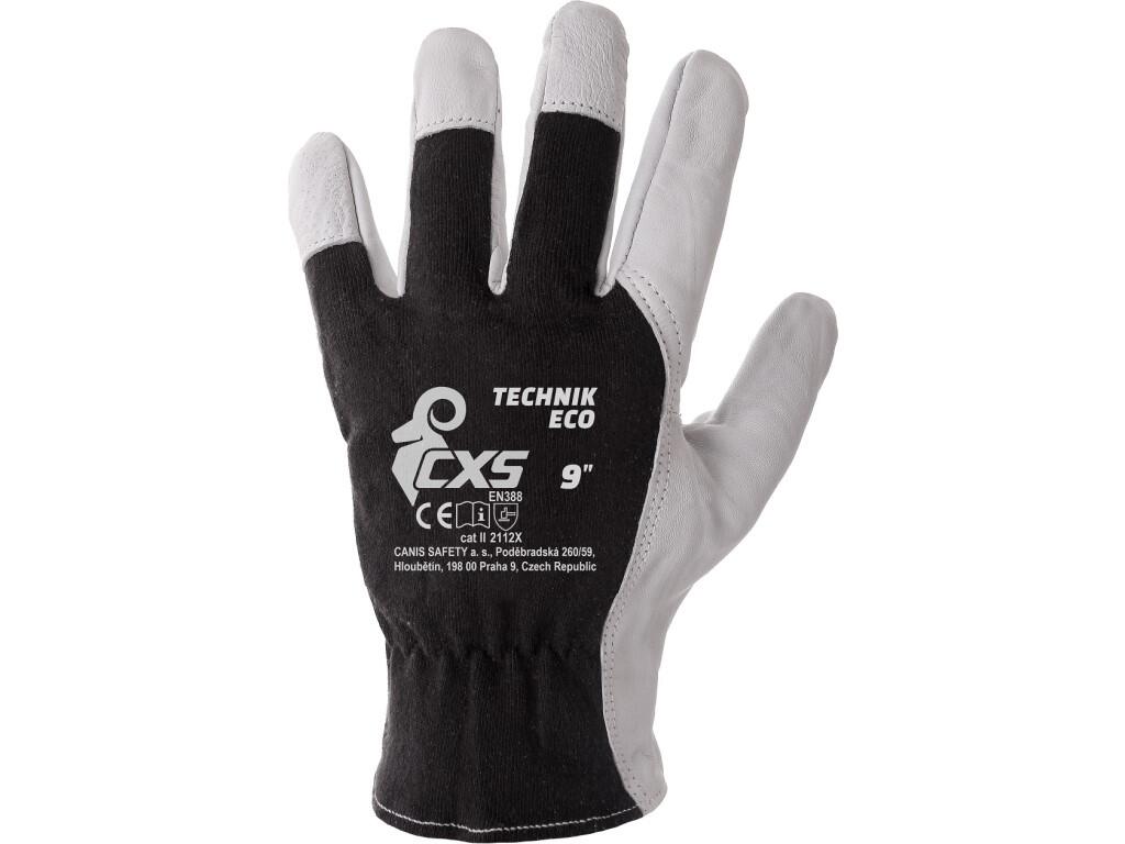Rukavice CXS TECHNIK ECO, kombinované, vel. 09