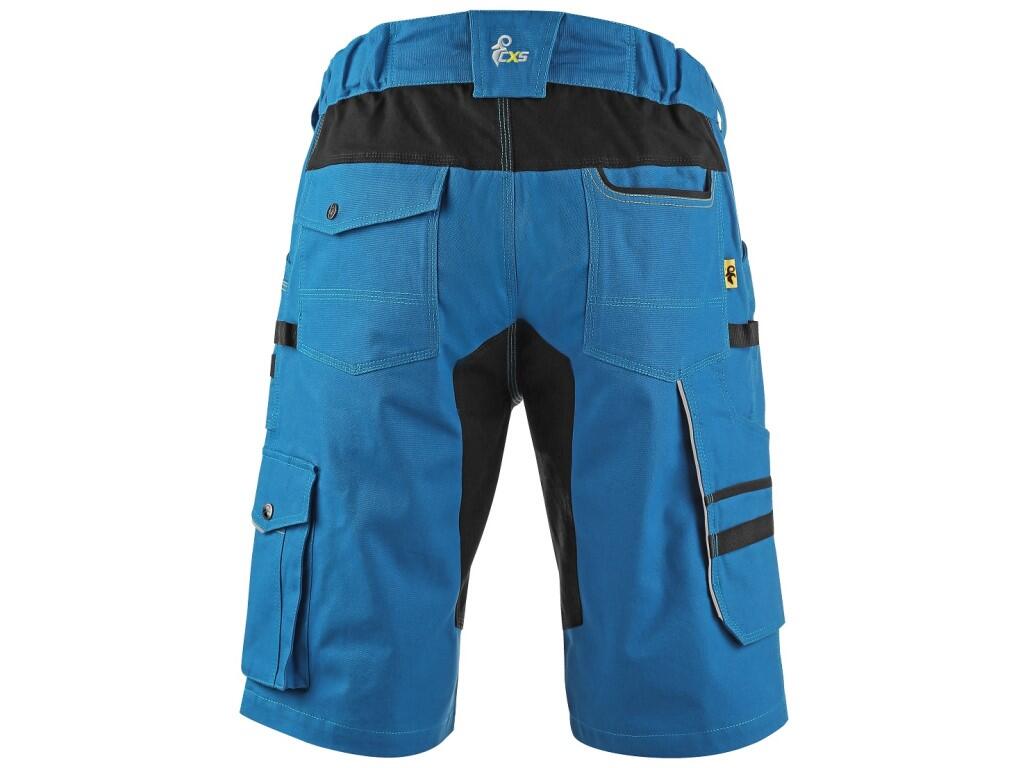 Kraťasy CXS STRETCH, pánské, středně modré-černé, vel. 68