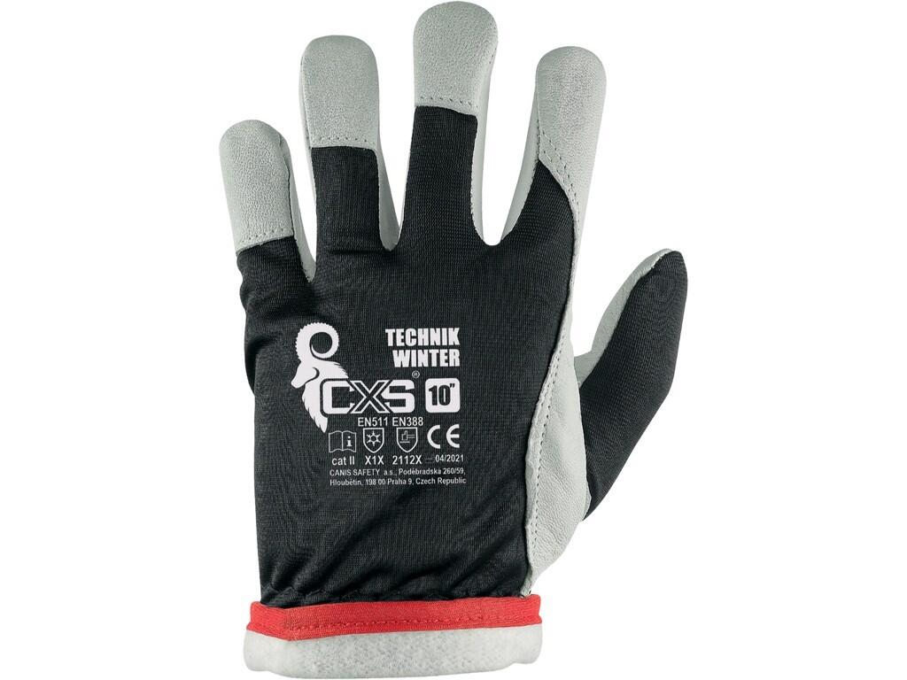 Gloves CXS TECHNIK WINTER, with blister, winter, size 9