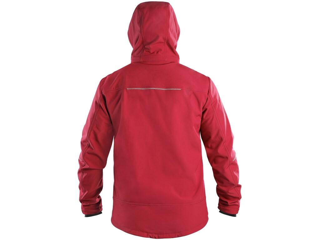 Bunda CXS STRETCH, pánská, softshell, červená, vel. 2XL