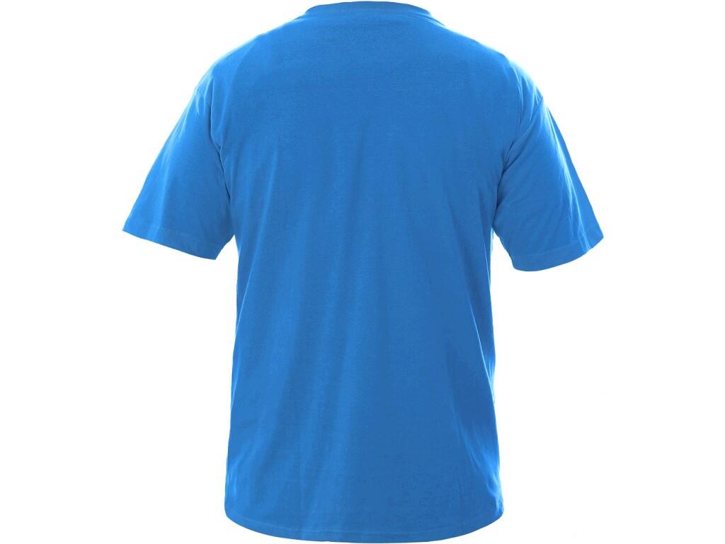 Tričko CXS DANIEL, krátký rukáv, azurově modré, vel. M